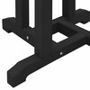 vidaXL Σετ Μπαρ Κήπου 3 pcs Μαύρο HDPE