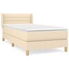 vidaXL &Kappa;&rho;&epsilon;&beta;ά&tau;&iota; Boxspring &mu;&epsilon; &Sigma;&tau;&rho;ώ&mu;&alpha; &Kappa;&rho;&epsilon;&mu; 100 x 200 &epsilon;&kappa;. &Upsilon;&phi;&alpha;&sigma;&mu;ά&tau;&iota;&nu;&omicron;