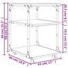 vidaXL Βάση Εκτυπωτή 3 Επιπέδων Γκρι Sonoma 43x48x64 εκ Επεξ. Ξύλο
