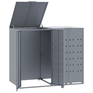 vidaXL &Pi;&lambda;&alpha;ί&sigma;&iota;&omicron; &Kappa;ά&delta;&omega;&nu; &Alpha;&pi;&omicron;&rho;&rho;&iota;&mu;&mu;ά&tau;&omega;&nu; 2 &Kappa;ά&delta;&omicron;&iota; &Gamma;&kappa;&rho;&iota; 138x79x117 &epsilon;&kappa;. &Alpha;&tau;&sigma;ά&lambda;&iota;