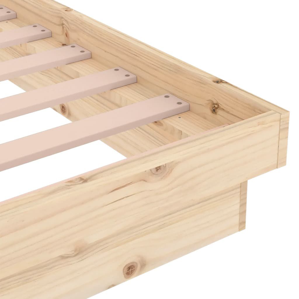 vidaXL Πλαίσιο Κρεβατιού 140 x 200 εκ. από Μασίφ Ξύλο