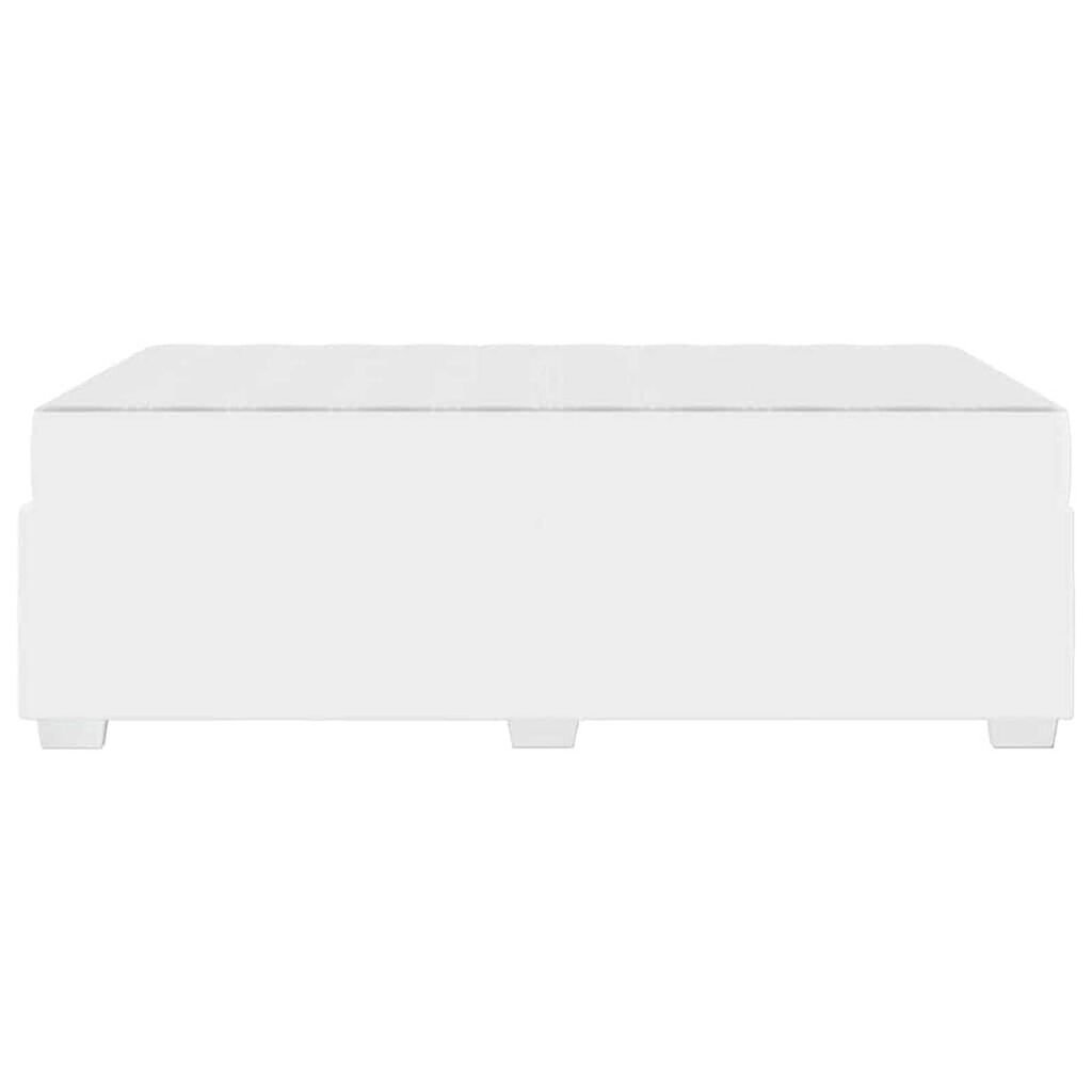 vidaXL Σκελετός Κρεβατιού Άλλο Λευκό 120 x 190 cm Τεχνητό δέρμα