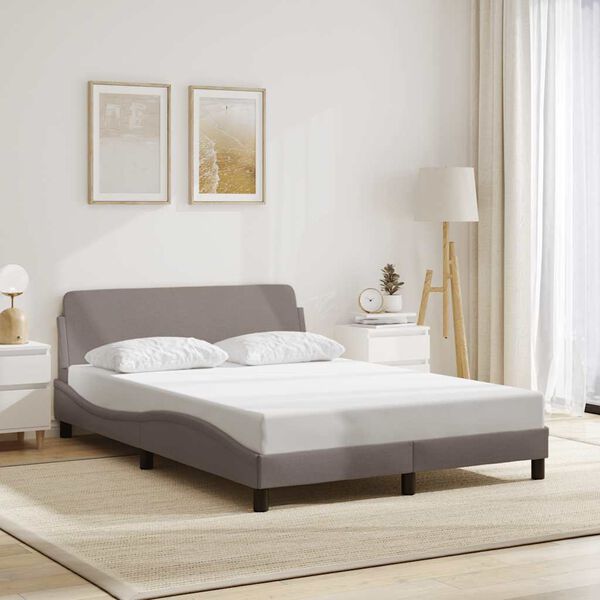 vidaXL &Sigma;&kappa;&epsilon;&lambda;&epsilon;&tau;ό&sigmaf; &Kappa;&rho;&epsilon;&beta;&alpha;&tau;&iota;&omicron;ύ Dover Taupe 120x200 &epsilon;&kappa;. &Upsilon;&phi;&alpha;&sigma;&mu;ά&tau;&iota;&nu;&omicron;