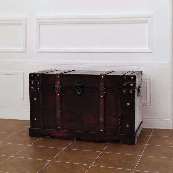 vidaXL Σεντούκι Θησαυρού Vintage Στιλ 66 x 38 x 40 εκ. Ξύλινο