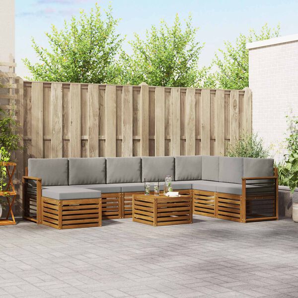 vidaXL &Sigma;&alpha;&lambda;&omicron;&nu;ά&kappa;&iota; &Gamma;&omega;&nu;&iota;&alpha;&kappa;&omicron;ύ &Kappa;&alpha;&nu;&alpha;&pi;έ 9 pcs &Phi;&upsilon;&sigma;&iota;&kappa;ό &kappa;&alpha;&iota; &Alpha;&nu;&omicron;&iota;&chi;&tau;ό &Gamma;&kappa;&rho;&iota;