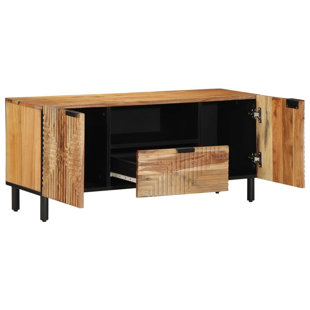 vidaXL Ντουλάπι τηλεόρασης 105x33,5x46 εκ. Μασίφ ξύλο ακακίας