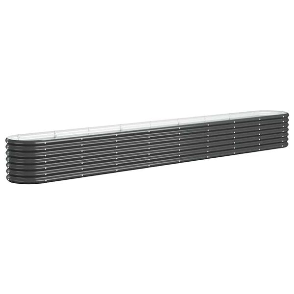 vidaXL Ζαρντινιέρα Ανθρακί 332x40x36 εκ Γαλβανισμένος χάλυβας