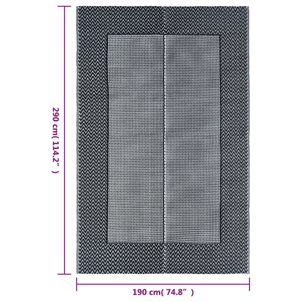 vidaXL Χαλί εξωτερικού χώρου ARAKIL γκρι 190x290 cm PP