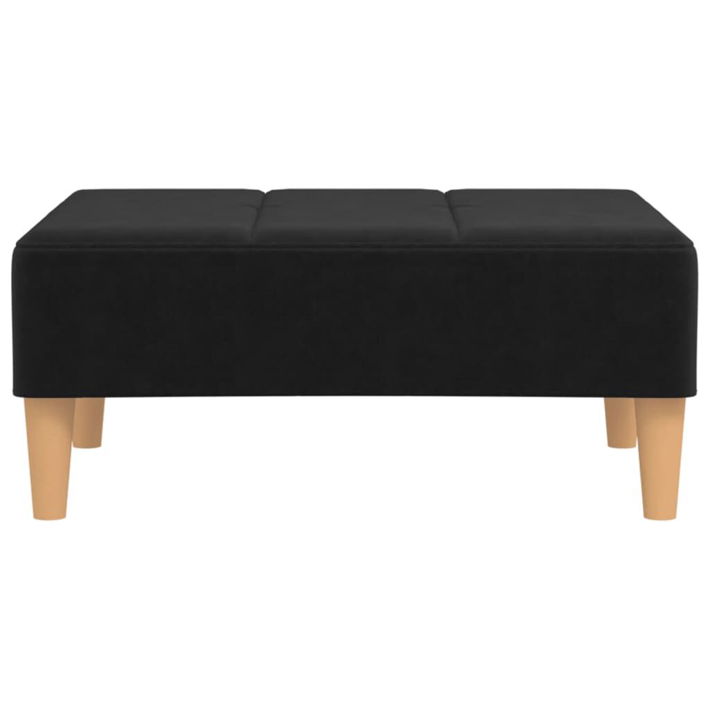 vidaXL Υποπόδιο Μαύρο 78 x 56 x 32 εκ. Υφασμάτινο