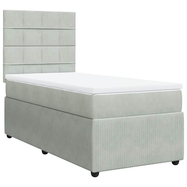 vidaXL &Kappa;&rho;&epsilon;&beta;ά&tau;&iota; Boxspring &mu;&epsilon; &Sigma;&tau;&rho;ώ&mu;&alpha; &Alpha;&nu;&omicron;&iota;&chi;&tau;ό &Gamma;&kappa;&rho;&iota; 80x200 &epsilon;&kappa;. &Beta;&epsilon;&lambda;&omicron;ύ&delta;&iota;&nu;&omicron;