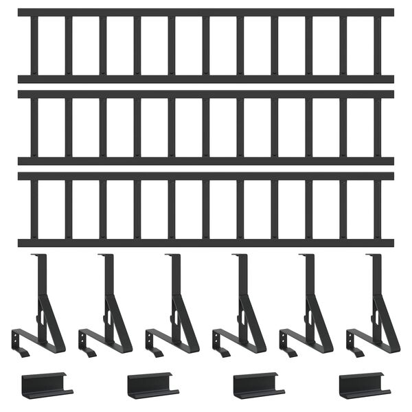 vidaXL &Phi;&rho;&omicron;&upsilon;&rho;ό&sigmaf; &chi;&iota;&omicron;&nu;&iota;&omicron;ύ &omicron;&rho;&omicron;&phi;ή&sigmaf; &Mu;&alpha;ύ&rho;&omicron; 300 x 29,5 x 34,5 &epsilon;&kappa;. &Alpha;&tau;&sigma;ά&lambda;&iota;