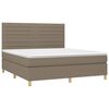 vidaXL &Kappa;&rho;&epsilon;&beta;ά&tau;&iota; Boxspring &mu;&epsilon; &Sigma;&tau;&rho;ώ&mu;&alpha; Taupe 180x200 &epsilon;&kappa;. &Upsilon;&phi;&alpha;&sigma;&mu;ά&tau;&iota;&nu;&omicron;