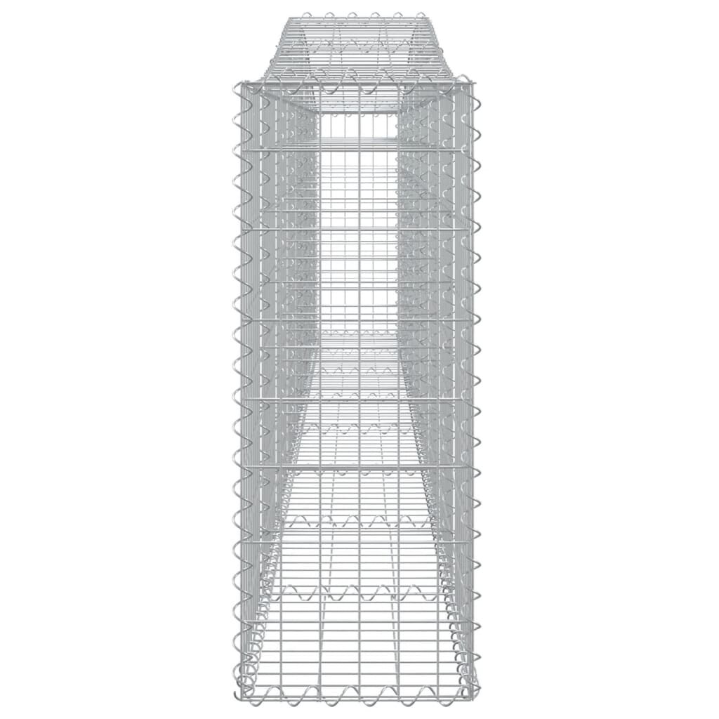 vidaXL Συρματοκιβώτια Τοξωτά 5 τεμ. 400x30x80/100 εκ. Γαλβαν. Ατσάλι