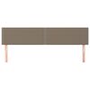 vidaXL Κεφαλάρια Κρεβατιού 2 τεμ. Taupe 80 x 5 x 78/88 εκ. Υφασμάτινο