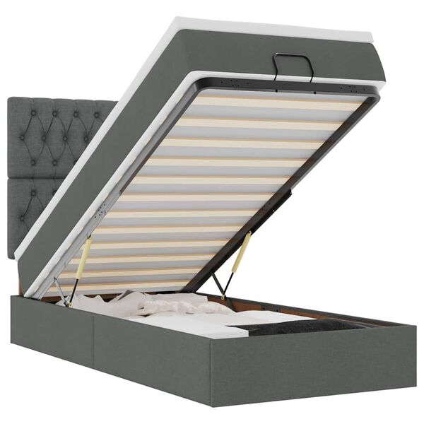 vidaXL &Omicron;&theta;&omega;&mu;&alpha;&nu;&iota;&kappa;ό &kappa;&rho;&epsilon;&beta;ά&tau;&iota; &mu;&epsilon; &sigma;&tau;&rho;ώ&mu;&alpha; & LEDs &Sigma;&kappa;&omicron;ύ&rho;&omicron; &gamma;&kappa;&rho;&iota; 90x190cm ύ&phi;&alpha;&sigma;&mu;&alpha;