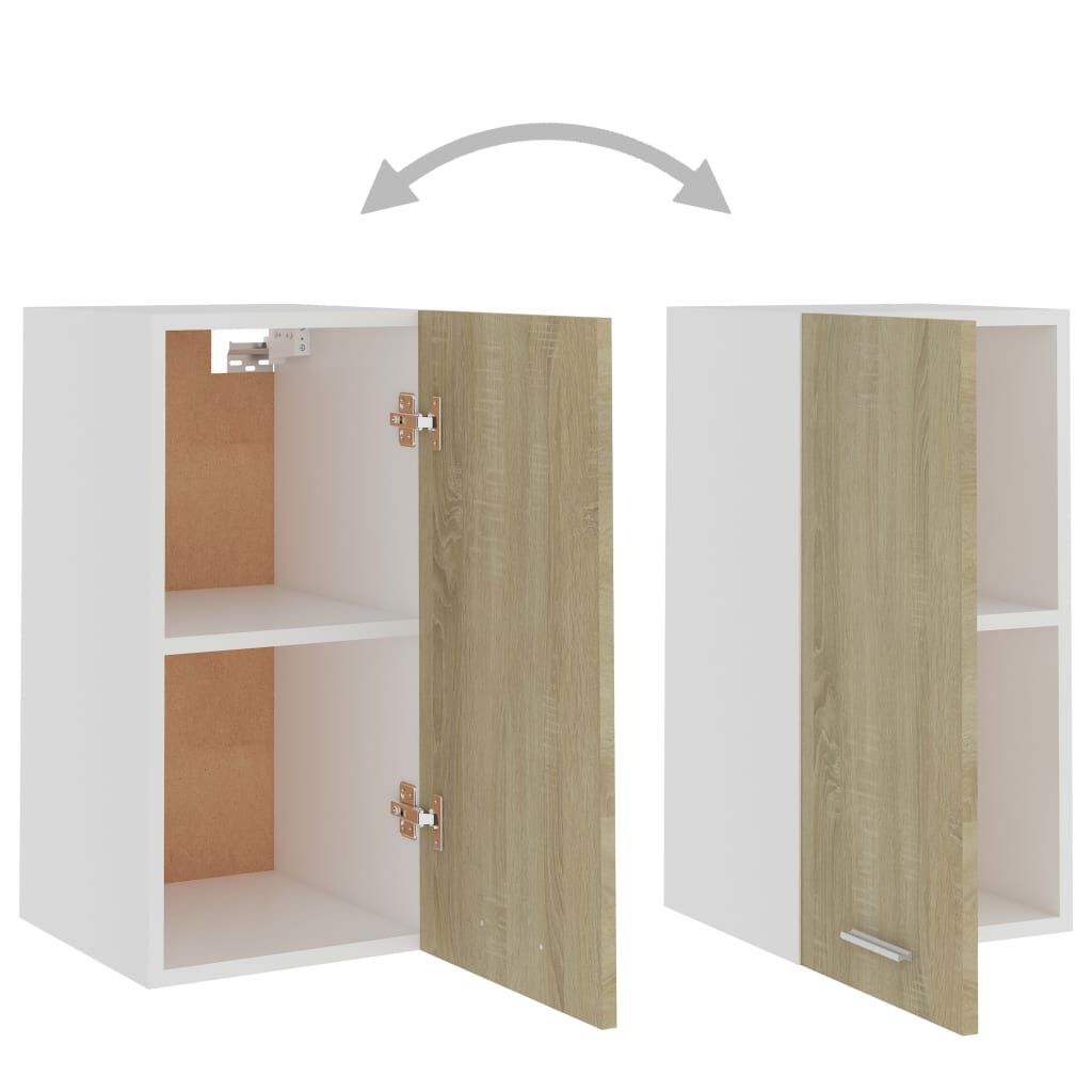vidaXL Ντουλάπι Κρεμαστό Sonoma Δρυς 29,5x31x60 εκ. από Επεξ. Ξύλο