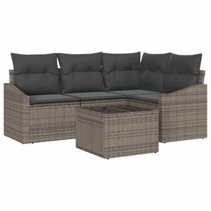 vidaXL &Sigma;&epsilon;&tau; &Kappa;&alpha;&nu;&alpha;&pi;έ &Kappa;ή&pi;&omicron;&upsilon; &mu;&epsilon; &mu;&alpha;&xi;&iota;&lambda;ά&rho;&iota; 5 pcs &Alpha;&nu;&omicron;&iota;&chi;&tau;ό &gamma;&kappa;&rho;&iota; &sigma;&upsilon;&nu;&theta;&epsilon;&tau;&iota;&kappa;ό &rho;&alpha;&tau;ά&nu;