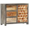 vidaXL Ντουλάπι με Συρτάρια Γκρι 75 x 30 x 60 εκ. Μασίφ Ξύλο Μάνγκο