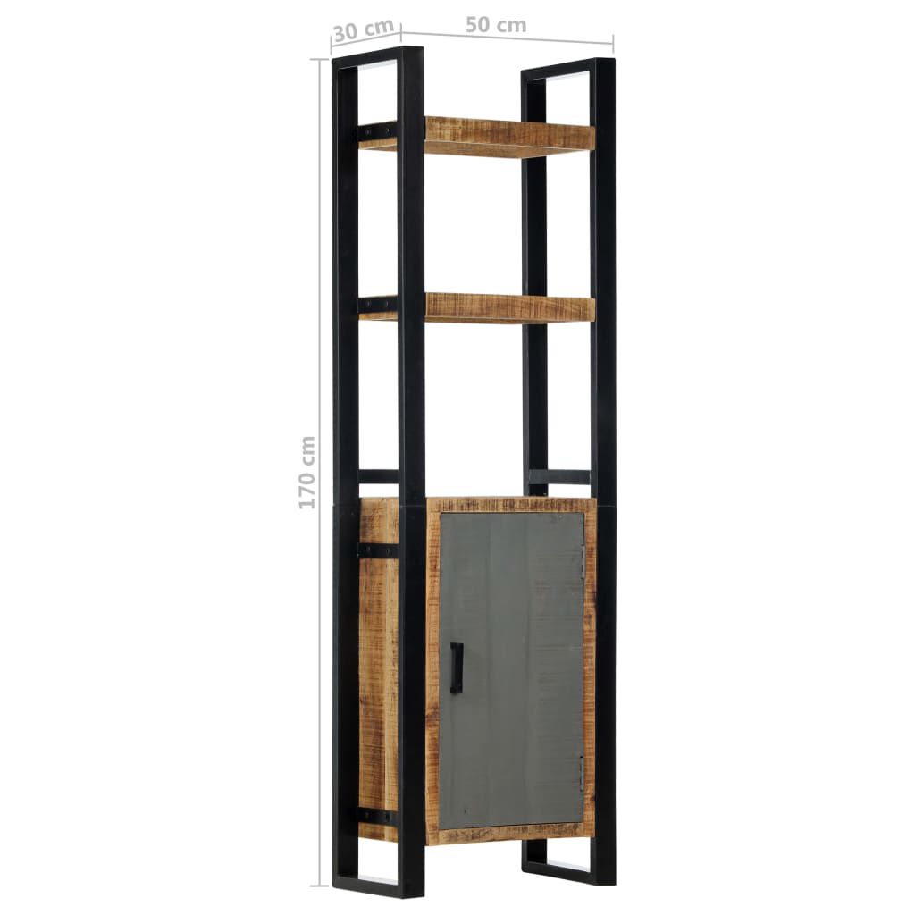 vidaXL Βιβλιοθήκη 50 x 30 x 170 εκ. από Μασίφ Ξύλο Μάνγκο