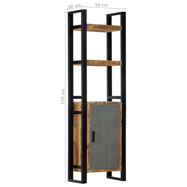 vidaXL Βιβλιοθήκη 50 x 30 x 170 εκ. από Μασίφ Ξύλο Μάνγκο