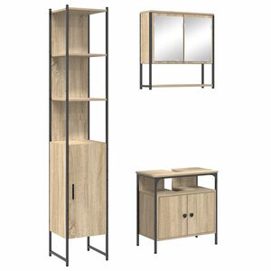 vidaXL &Sigma;&epsilon;&tau; &Epsilon;&pi;ί&pi;&lambda;&omega;&nu; &Mu;&pi;ά&nu;&iota;&omicron;&upsilon; 3 &tau;&mu;&chi;. &Delta;&rho;ύ&sigmaf; Sonoma 33 x 33 x 185,5 &epsilon;&kappa;