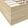 vidaXL Πλαίσιο Κρεβατιού Sonoma Δρυς 100x200 εκ. Επεξεργασμένο Ξύλο