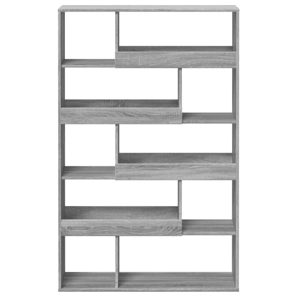 vidaXL Βιβλιοθήκη Γκρι Sonoma 100x33x156,5 εκ. από Επεξεργ. Ξύλο