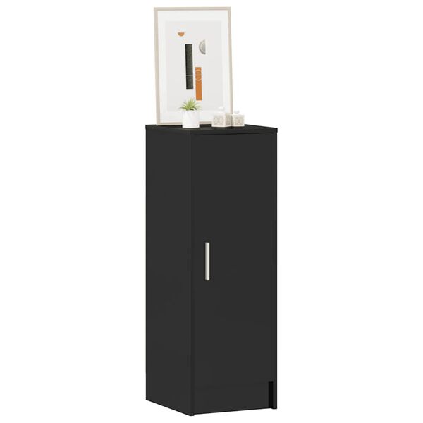 vidaXL Παπουτσοθήκη Γυαλιστερό Μαύρο 32 x 35 x 92 εκ. από Μοριοσανίδα