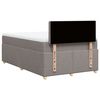 vidaXL &Kappa;&rho;&epsilon;&beta;ά&tau;&iota; Boxspring &mu;&epsilon; &Sigma;&tau;&rho;ώ&mu;&alpha; Taupe 120x200 &epsilon;&kappa;. &Upsilon;&phi;&alpha;&sigma;&mu;ά&tau;&iota;&nu;&omicron;