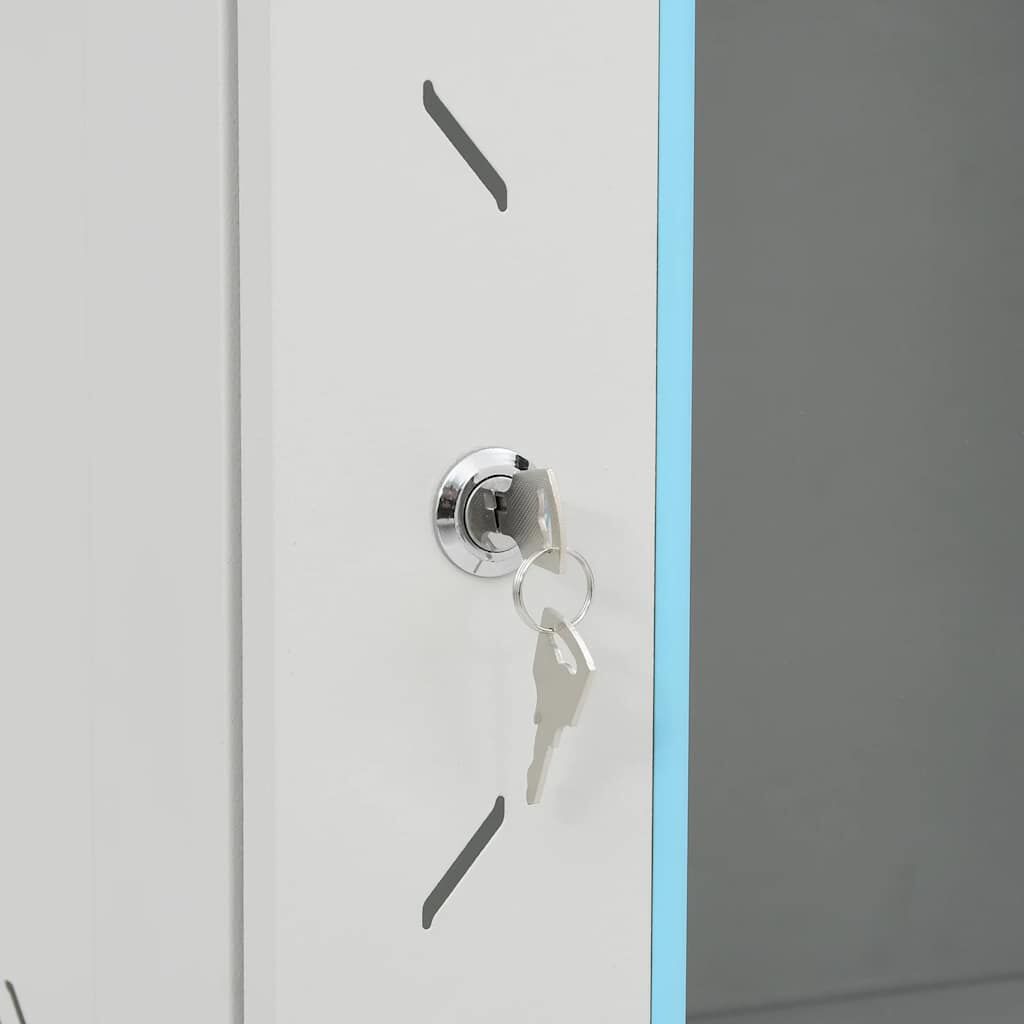 vidaXL Καμπίνα Δικτύου με Περιστ. Πόδια 15U 19" IP20 60x45x86 εκ.