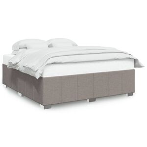 vidaXL Σκελετός Κρεβατιού Χωρίς Στρώμα Taupe 180x200 εκ. Υφασμάτινο