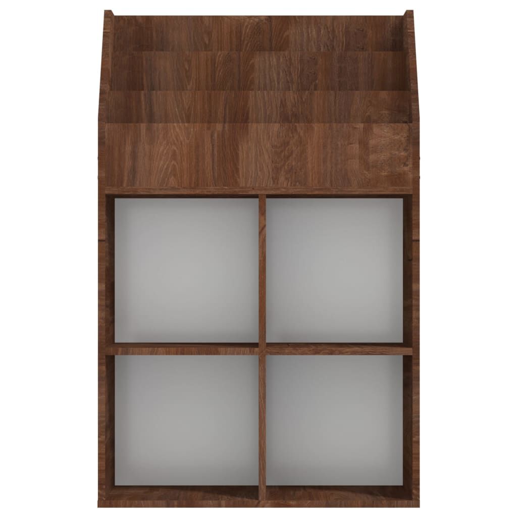 vidaXL Παιδικό Ράφι Περιοδικών Καφέ Δρυς 71x30x114 εκ. Επεξεργ. ξύλο