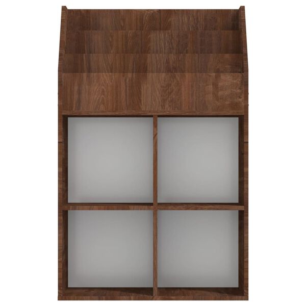 vidaXL Παιδικό Ράφι Περιοδικών Καφέ Δρυς 71x30x114 εκ. Επεξεργ. ξύλο