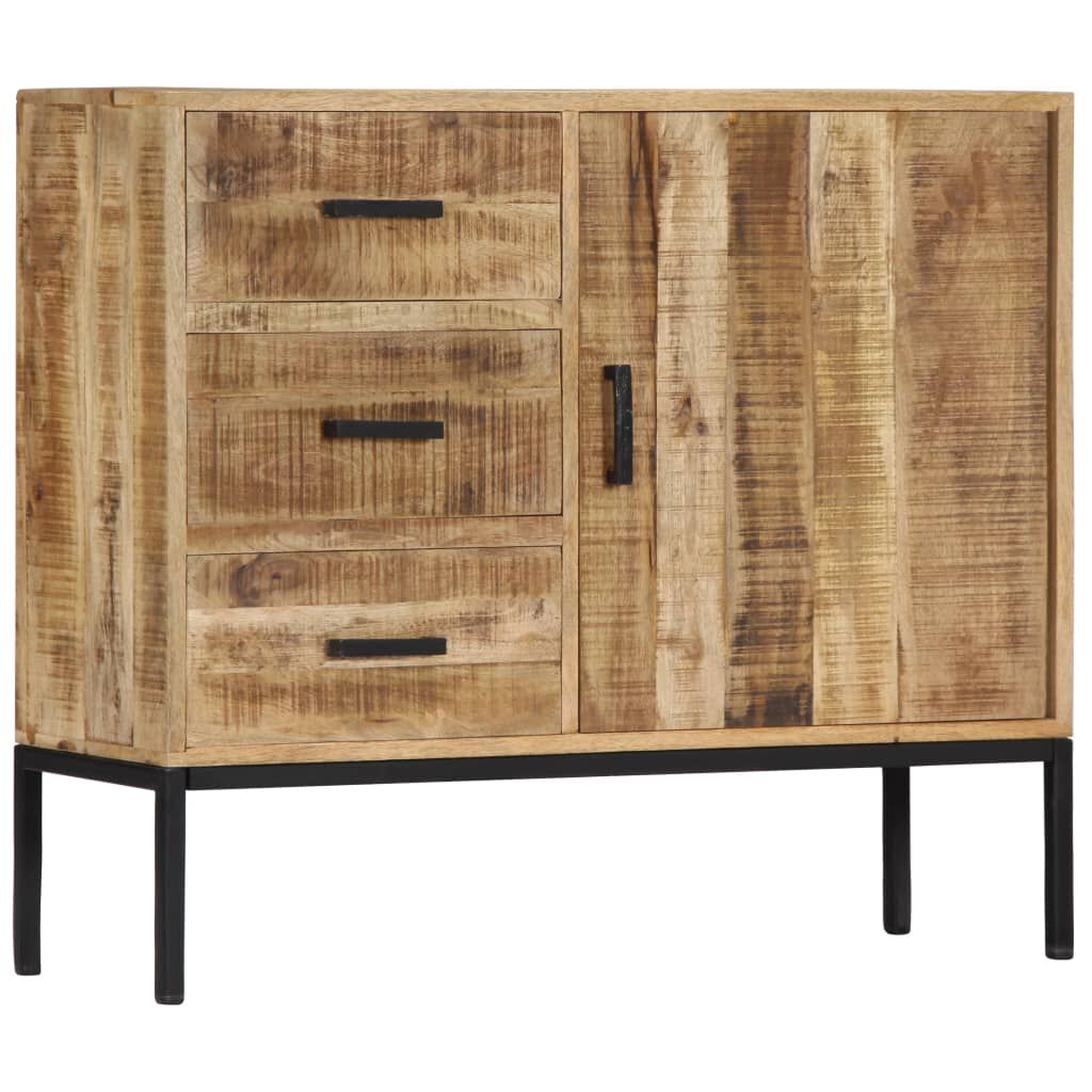 vidaXL Ντουλάπι με Συρτάρια 88 x 30 x 71 εκ. από Μασίφ Ξύλο Μάνγκο