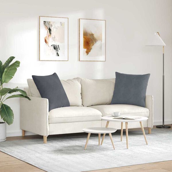 vidaXL &Mu;&alpha;&xi;&iota;&lambda;ά&rho;&iota; &Kappa;&alpha;&nu;&alpha;&pi;έ 2 pcs &Sigma;&kappa;&omicron;ύ&rho;&omicron; &Gamma;&kappa;&rho;&iota; 60 x 60 cm