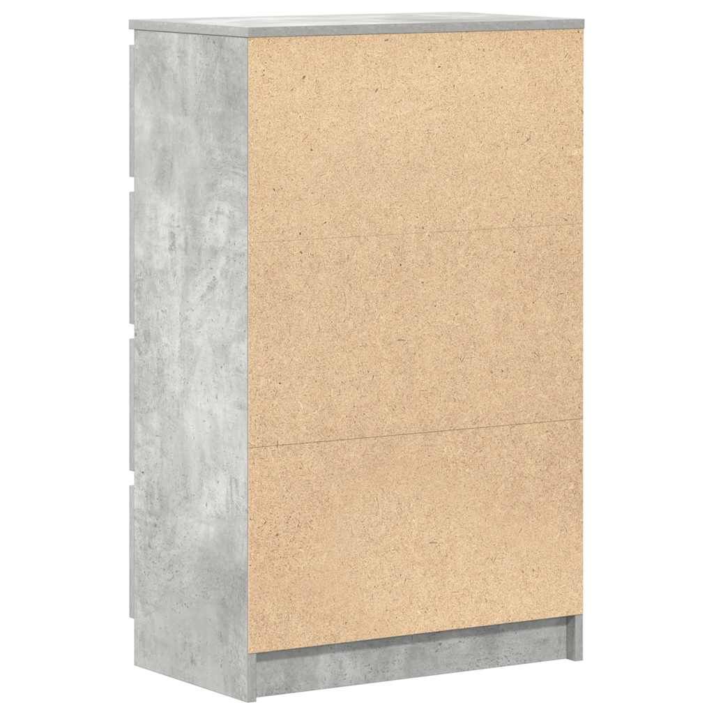 vidaXL Συρταριέρα Γκρι Σκυροδέματος 60x35x98,5 εκ. Επεξεργασμένο Ξύλο