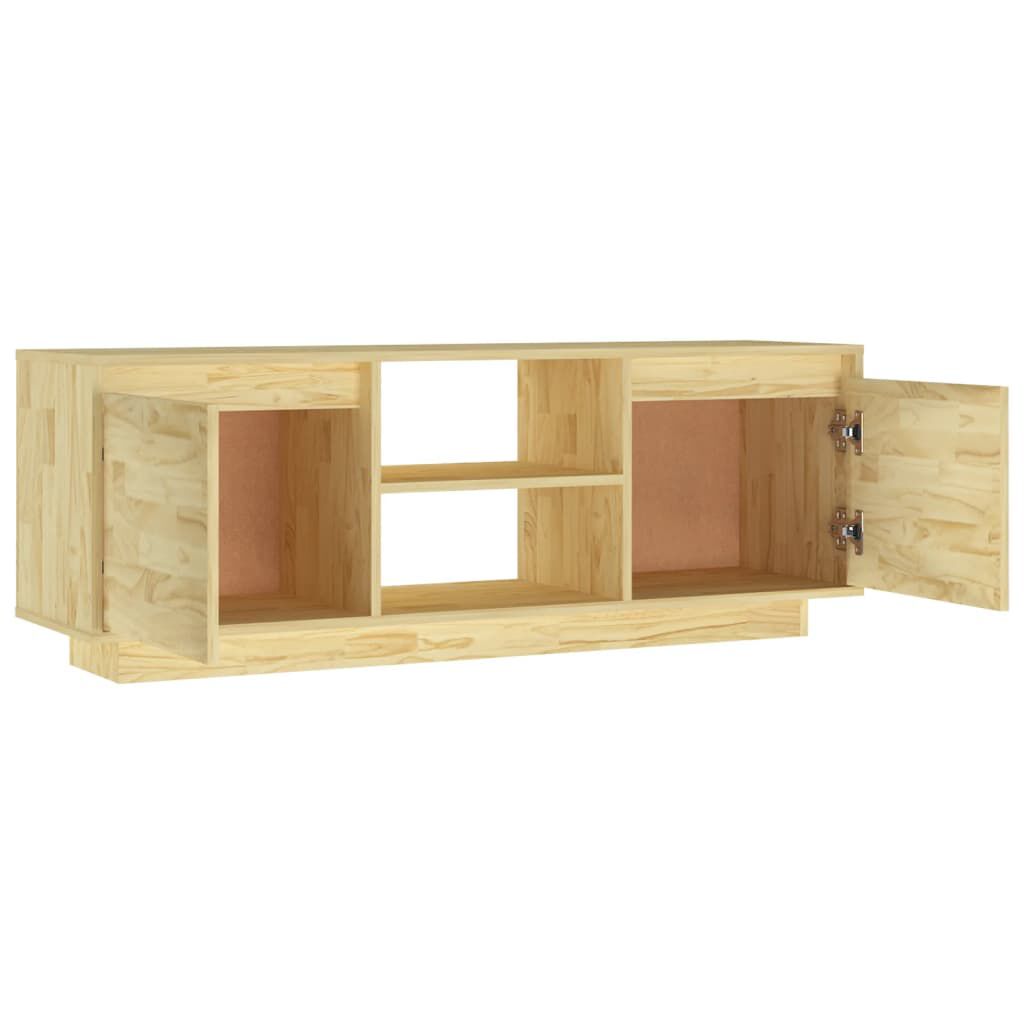 vidaXL Έπιπλο Τηλεόρασης 110 x 30 x 40 εκ. από Μασίφ Ξύλο Πεύκου