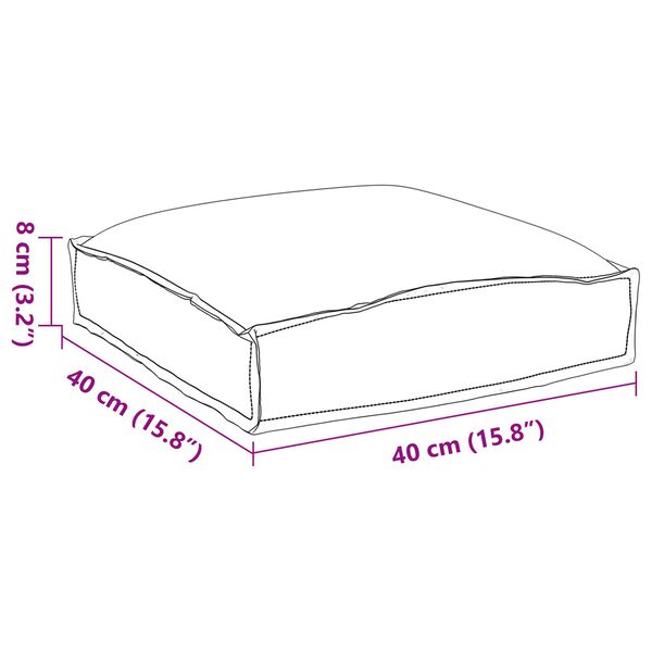 vidaXL Μαξιλάρια Παλέτας 2 τεμ Βαθύγαλανα 40x40x8 cm Ύφασμα Oxford