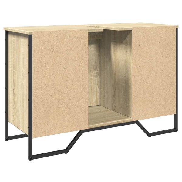 vidaXL Ντουλάπι Νιπτήρα Μπάνιου Sonoma Δρυς 91x35x60 εκ. Επεξ. Ξύλο