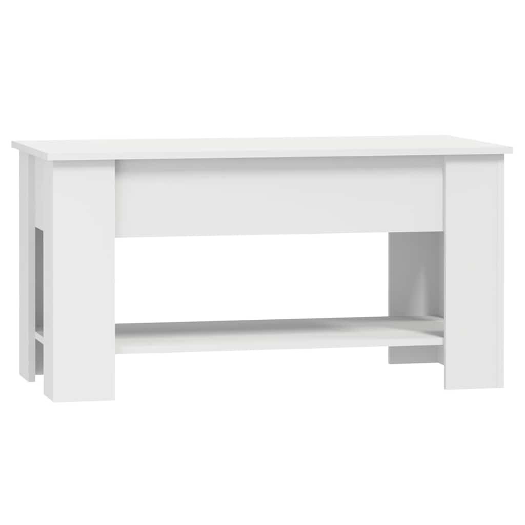 vidaXL Τραπεζάκι Σαλονιού Λευκό 101 x 49 x 52 εκ. Επεξεργασμένο Ξύλο