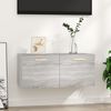 vidaXL Ντουλάπι Τοίχου Γκρι Sonoma 80x35x36,5 εκ. Επεξεργασμένο Ξύλο