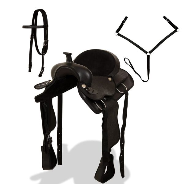 vidaXL &Sigma;έ&lambda;&alpha;, &Chi;&alpha;&lambda;&iota;&nu;ά&rho;&iota; & &Pi;&rho;&omicron;&sigma;&tau;&epsilon;&rho;&nu;ί&delta;&iota;&omicron; Western &Mu;&alpha;ύ&rho;&alpha; 16" &Gamma;&nu;ή&sigma;&iota;&omicron; &Delta;έ&rho;&mu;&alpha;