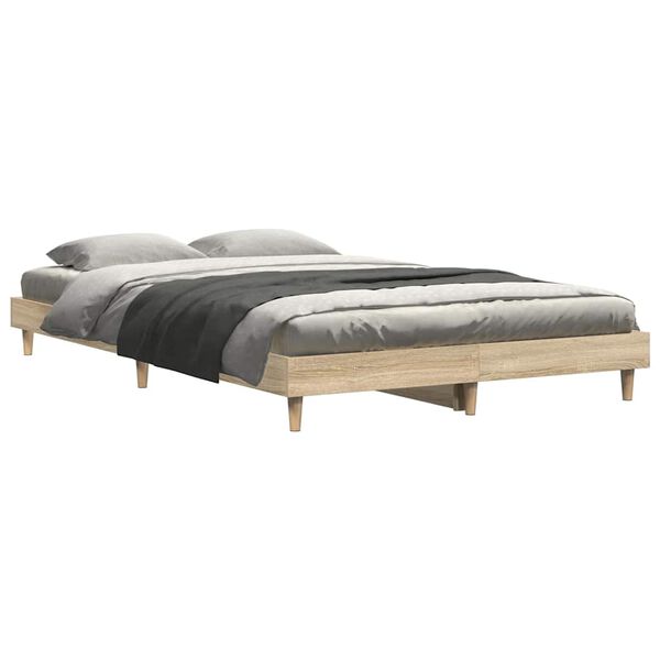 vidaXL Πλαίσιο Κρεβατιού Χωρ. Στρώμα Sonoma Δρυς 120x200εκ. Επ. Ξύλο