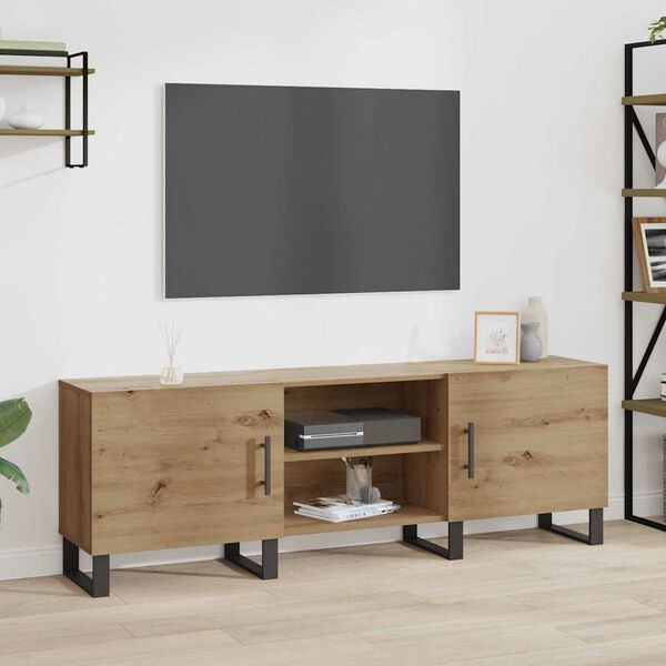 vidaXL &Nu;&tau;&omicron;&upsilon;&lambda;ά&pi;&iota; TV Artisan Oak 150 x 30 x 50 cm &Epsilon;&pi;&epsilon;&xi;&epsilon;&rho;&gamma;&alpha;&sigma;&mu;έ&nu;&omicron; &xi;ύ&lambda;&omicron;