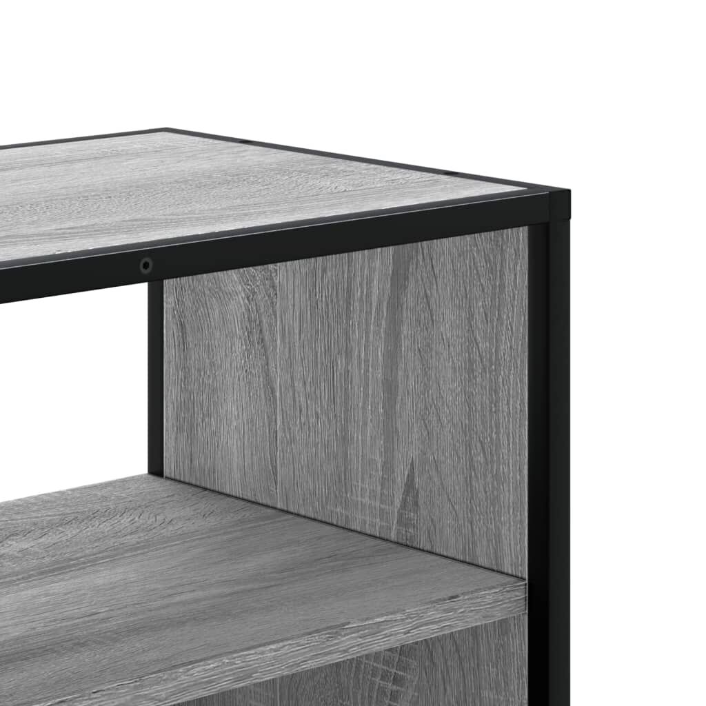vidaXL Έπιπλο Τηλεόρασης Γκρι Sonoma 100x31x39,5 εκ. Επεξ.Ξύλο/Μέταλλο