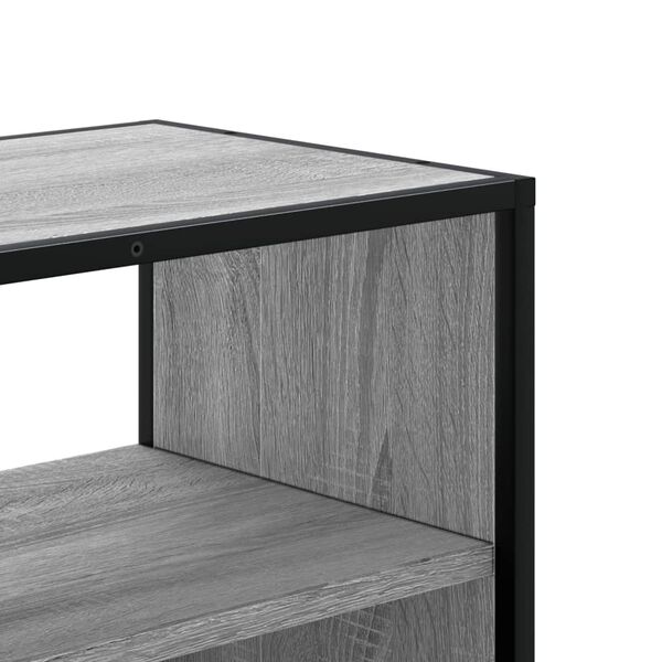 vidaXL Έπιπλο Τηλεόρασης Γκρι Sonoma 100x31x39,5 εκ. Επεξ.Ξύλο/Μέταλλο