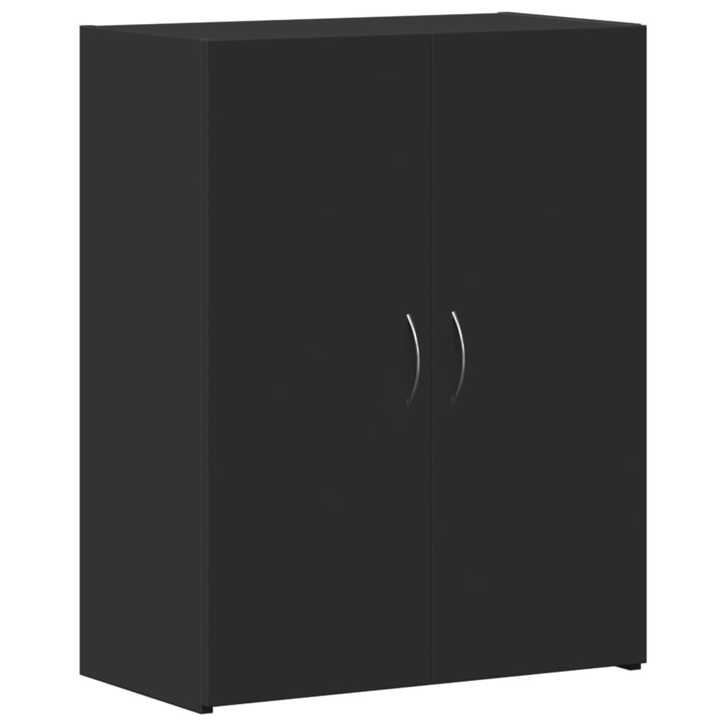 vidaXL Αρχειοθήκη Μαύρη 60 x 32 x 77,5 εκ. από Επεξεργασμένο Ξύλο