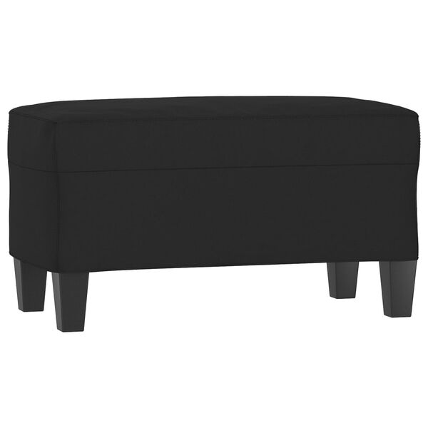 vidaXL Πάγκος Μαύρο 70 x 35 x 41 εκ. από Ύφασμα Μικροϊνών