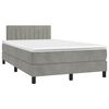 vidaXL &Kappa;&rho;&epsilon;&beta;ά&tau;&iota; Boxspring &mu;&epsilon; &Sigma;&tau;&rho;ώ&mu;&alpha; & LED &Alpha;&nu;.&Gamma;&kappa;&rho;&iota; 120x200 &epsilon;&kappa;. &Beta;&epsilon;&lambda;&omicron;ύ&delta;&iota;&nu;&omicron;