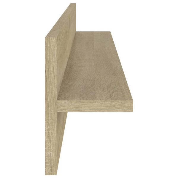 vidaXL Ραφιέρες Τοίχου 2 τεμ. Sonoma Δρυς 80 x 11,5 x 18εκ Μοριοσανίδα